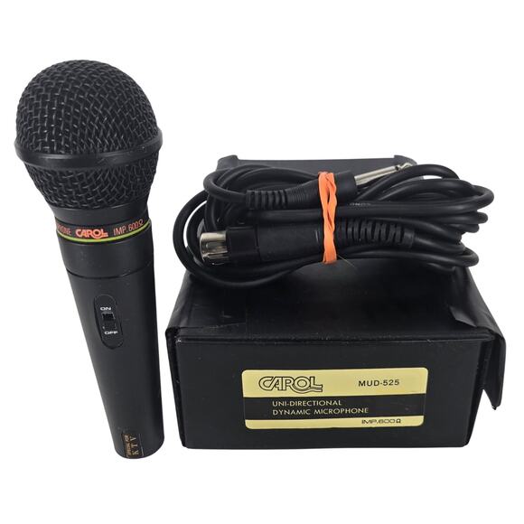 CAROL VINTAGE MUD-525 UNI-DIRECTIONAL DYNAMIC MICROPHONE – FULLY FUNCTIONAL - Picture 1 of 7